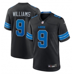 Men Women Youth Detroit Lions Jameson Williams #9 Black Stitched Vapor Limited Jersey