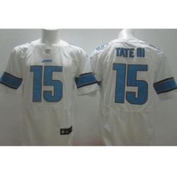 Nike Detroit Lions 15 Golden Tate III White Elite NFL Jersey