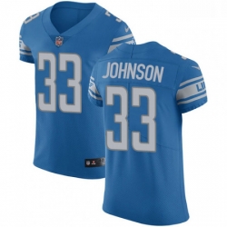 Nike Detroit Lions 33 Kerryon Johnson Blue Team Color Men Stitched NFL Vapor Untouchable Elite Jersey