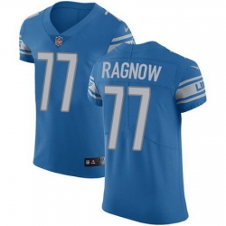 Nike Lions #77 Frank Ragnow Blue Team Color Mens Stitched NFL Vapor Untouchable Elite Jersey