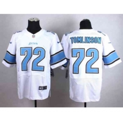 nike nfl jerseys detroit lions 72 tomlinson white[Elite]