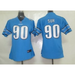 Women Nike Detroit Lions 90 Suh Jersey