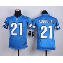 nike youth nfl jerseys detroit lions 21 abdullah blue[nike][abdullah]