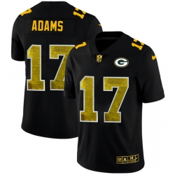 Green Bay Green Bay Green Bay Green Bay Packers 17 Davante Adams Men Black Nike Golden Sequin Vapor Limited NFL Jersey