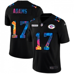 Green Bay Green Bay Green Bay Green Bay Packers 17 Davante Adams Men Nike Multi Color Black 2020 NFL Crucial Catch Vapor Untouchable Limited Jersey