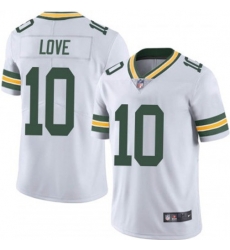 Men Green Bay Packers 10 Jordan Love White Vapor Limited Stitched Football Jersey