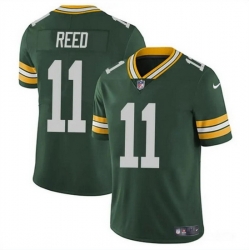 Men Green Bay Packers 11 Jayden Reed Green Vapor Untouchable Stitched Jersey