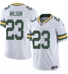 Men Green Bay Packers 23 Emanuel Wilson White 2025 Vapor Untouchable Limited Stitched Football Jersey Men Green Bay Packers 23 Emanuel Wilson White 2025 Vapor Untouchable Limited Stitched Football Jersey