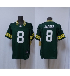 Men Green Bay Packers 8 Josh Jacobs Green Vapor 2025 F U S E  Limited Stitched Football Jersey Men Green Bay Packers 8 Josh Jacobs Green Vapor 2025 F U S E  Limited Stitched Football Jersey