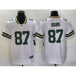 Men Green Bay Packers 87 Romeo Doubs White Vapor Untouchable Limited Stitched Jersey