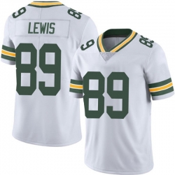 Men Nike Green Bay Packers #89 Marcedes Lewis White Vapor Untouchable Limited Jersey