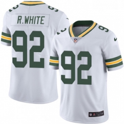 Men Nike Green Bay Packers 92 Reggie White White Vapor Untouchable Limited Player NFL Jersey