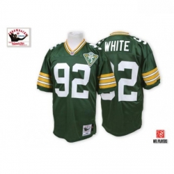 Mitchell and Ness Green Bay Packers 92 Reggie White Authentic Green Throwback NFL Jersey