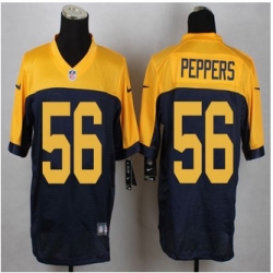 New Green Bay Packers #56 Julius Peppers Navy Blue Alternate Mens Stitched NFL New Elite Jersey