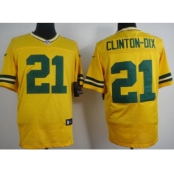 Nike Green Bay Packers 21 Ha Ha Clinton-Dix Yellow Elite NFL Jersey