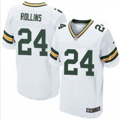 Nike Green Bay Packers #24 Quinten Rollins White Mens Stitched NFL Elite Jersey