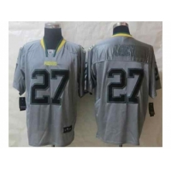 Nike Green Bay Packers 27 Eddie Lacy Grey Elite lights out NFL Jersey