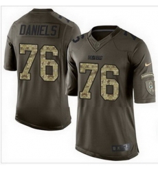 Nike Green Bay Packers #76 Mike Daniels Green Mens Stitched NFL Limited Salute To Service Jersey