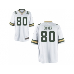 Nike Green Bay Packers 80 Donald Driver white Game NFL Jersey