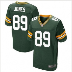 Nike Green Bay Packers #89 James Jones Green Team Color Mens Stitched NFL Elite Jersey