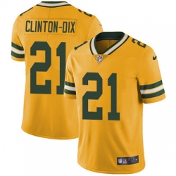 Nike Packers #21 Ha Ha Clinton Dix Yellow Mens Stitched NFL Limited Rush Jersey