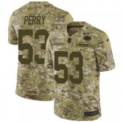 Nike Packers #53 Nick Perry Camo Mens Stitched NFL Limited 2018 Salute To Service Jersey