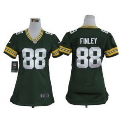 Women Green Bay Packers 88# Jermichael Finley Green Jerseys