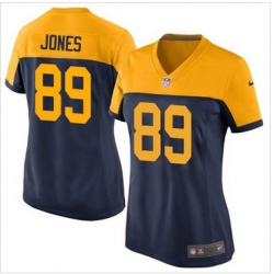 Women Nike Packers #89 James Jones Navy Blue Alternate Stitched NFL New Elite Jersey