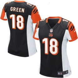 Womens Nike Cincinnati Bengals 18 AJ Green Game Black Team Color NFL Jersey