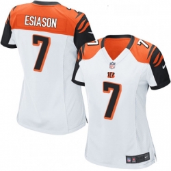 Womens Nike Cincinnati Bengals 7 Boomer Esiason Game White NFL Jersey