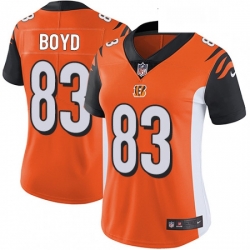 Womens Nike Cincinnati Bengals 83 Tyler Boyd Vapor Untouchable Limited Orange Alternate NFL Jersey