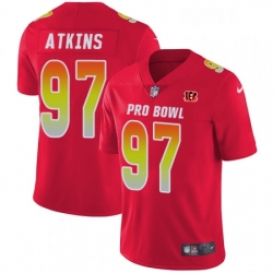 Womens Nike Cincinnati Bengals 97 Geno Atkins Limited Red 2018 Pro Bowl NFL Jersey