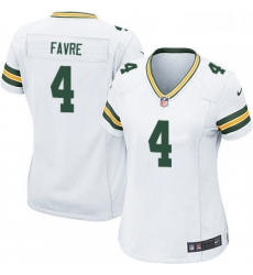 Womens Nike Green Bay Packers 4 Brett Favre Game White NFL Jersey