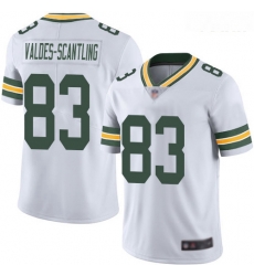 Packers #83 Marquez Valdes Scantling White Youth Stitched Football Vapor Untouchable Limited Jersey