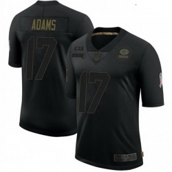 Youth Nike Green Bay Packers 12 Davante Adams 2020 Black Salute To Service Jersey