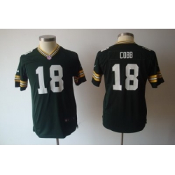 Youth Nike Green Bay Packers #18 Randall Cobb Green Nike NFL Jerseys