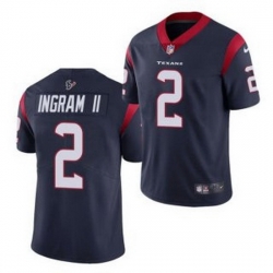 Men Houston Texans 2 Mark Ingram II Navy Vapor Untouchable Limited Stitched Jersey