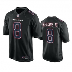 Men Houston Texans 8 John Metchie III Black Fashion Vapor Untouchable Limited Stitched Football Jersey