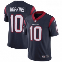 Men Nike Houston Texans 10 DeAndre Hopkins Limited Navy Blue Team Color Vapor Untouchable NFL Jersey