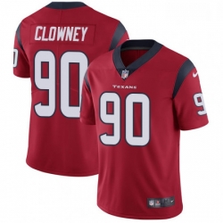 Men Nike Houston Texans 90 Jadeveon Clowney Limited Red Alternate Vapor Untouchable NFL Jersey