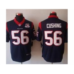 Nike Houston Texans 56 Brian Cushing Blue Limited W 10th Patch NFL Jersey