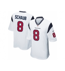 Nike Houston Texans 8 Matt Schaub White Game NFL Jersey