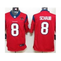 Nike Houston Texans 8 Matt Schaub red Limited W 10th Patch NFL Jersey