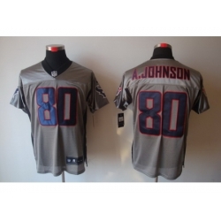 Nike Houston Texans 80 Andre Johnson Grey Elite Shadow NFL Jersey