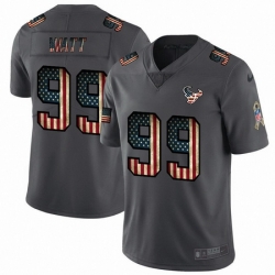 Nike Texans 99 J J  Watt 2019 Salute To Service USA Flag Fashion Limited Jersey