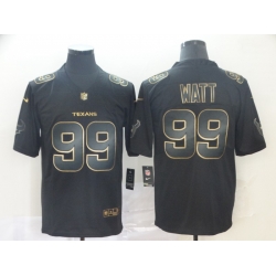 Nike Texans 99 J J  Watt Black Gold Vapor Untouchable Limited Jersey