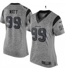 Womens Nike Houston Texans 99 JJ Watt Limited Gray Gridiron NFL Jersey