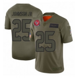 Youth Houston Texans 25 Duke Johnson Jr Limited Camo 2019 Salute to Service Football Jersey