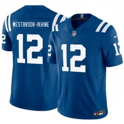 Men Indianapolis Colts  12 Nick Westbrook Ikhine Blue 2026 F U S E  Vapor Limited Stitched Football Jersey