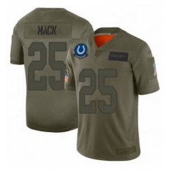 Men Indianapolis Colts 25 Marlon Mack Limited Camo 2019 Salute to Service Football Jersey